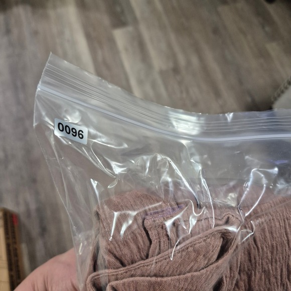 Free People FP Beach Textured Babydoll Mini Dress Pink Mauve OB1199600 M - Picture 8 of 8